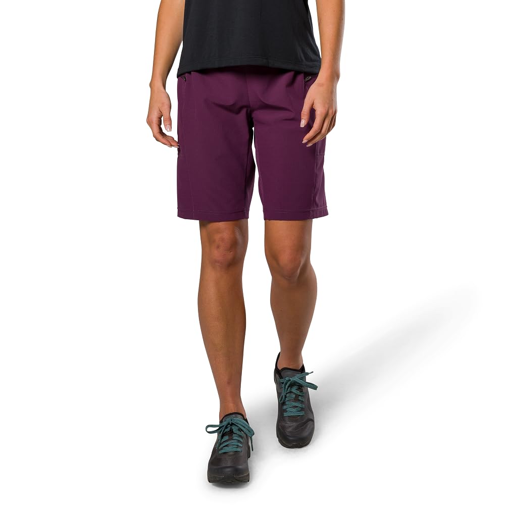 PEARL IZUMI Short de VTT pour femme. Doublure amovible en chamois et deux poches zippées. Entrejambe confortable et durable de 24,1 cm
