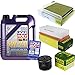 Produktbild QR-PARTS 69374317 Filter Set Inspektionspaket 5 Liter Motoröl Leichtlauf High Tech 5W-40 MANN-FILTER Innenraumfilter Luftfilter Ölfilter