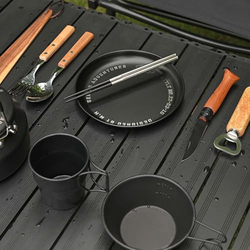 Assiettes d'extérieur légères vaisselle camping incassable pique-nique - 8