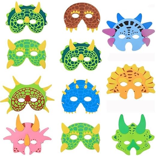 22pcs Dinosaur Masks for Kids