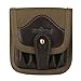 TOURBON Canvas and Leather Rifle Cartridge Holder Ammo Wallet for 5 Shells 308 -Grey