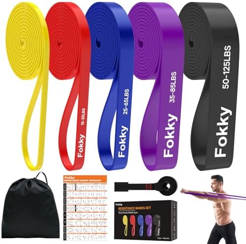 Fokky Gomas Elasticas Musculacion de 5 Niveles, Bandas Elasticas ...