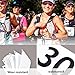 JEELAD Running Bib Competitor Numbers with Safety Pins Tyvek Tearproof Waterproof 4