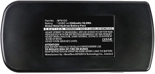 Miniatura 3 de Synergy Digital Batería para herramienta eléctrica, compatible con la herramienta eléctrica Festool C12, (Ni-MH, 12V, 3300mAh) de ultra alta