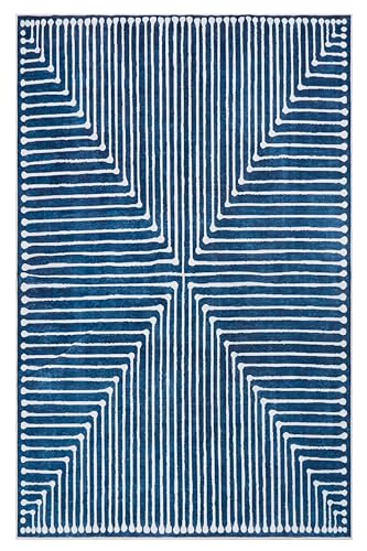 Tapete GLN Rugs Contemporary 2'x3' Lavable y Antideslizante miniatura 6