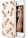 COOLWEE iPhone 8 Case,Clear iPhone 7 Case Rose Gold Shiny Glitter Cool Thin Pineapple Floral Soft TPU Bumper Protective Gold Case Cover for Apple iPhone 7 iPhone 8 4.7 inch (Sparkle Series) Pineapple
