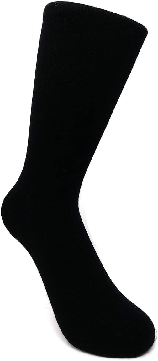 Pure Cashmere Thick Unisex Men Women Crew Mid Calf Causal Socks, Smooth Toes and Heel Sewed by Handwork - Image 2