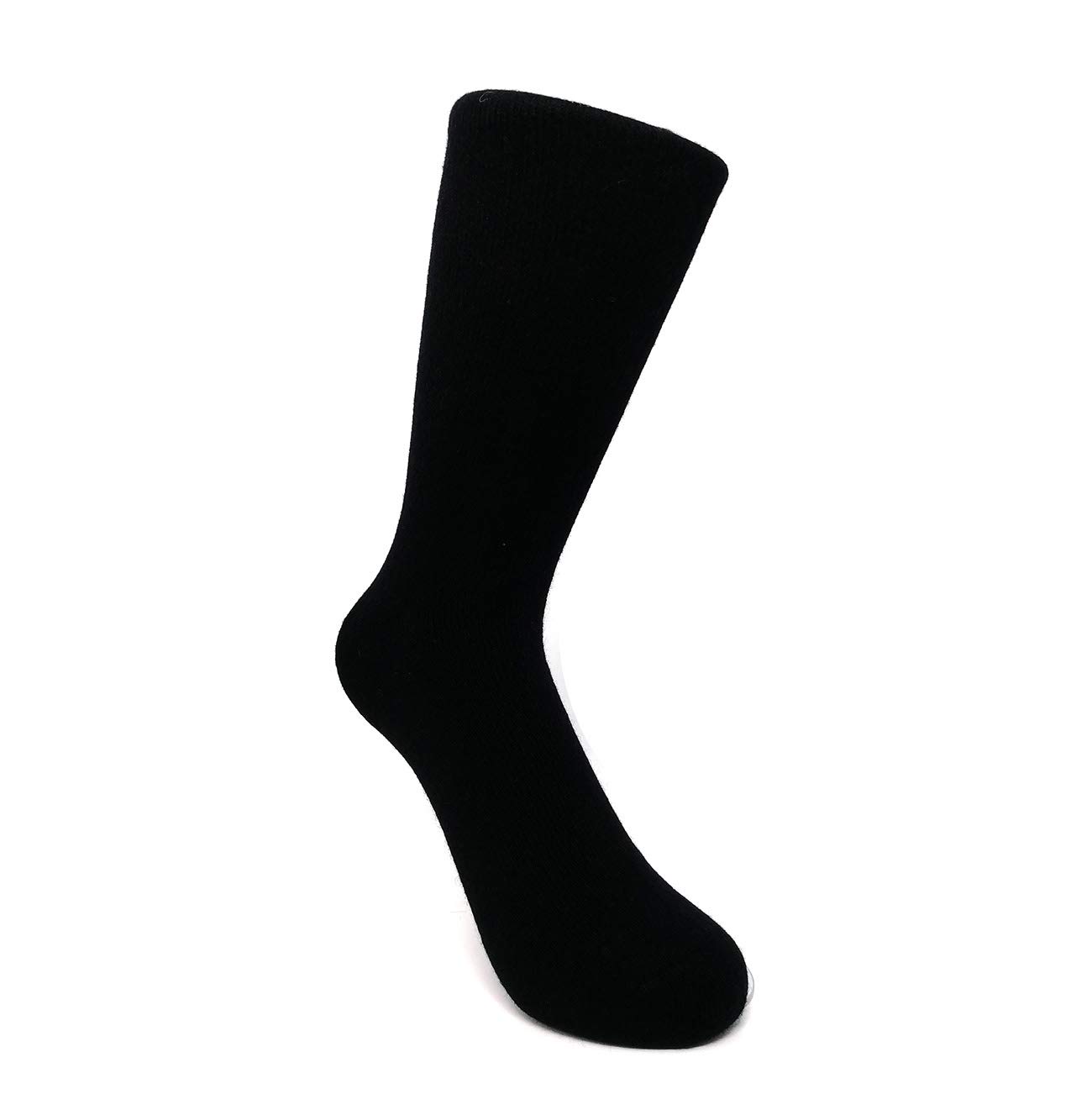 iMongol Pure Cashmere Vrouwen Mannen Knie Hoge Casual Sokken, Gladde Tenen en Hak Door Hand Naaien, UK 4,5~9, Donkergrijs, UK 4.5-9