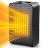 CXhome Ventilatorkachel, energiebesparend, keramiek, 2000 W, met 2 snelverwarming, bescherming tegen kantelen en oververhittingsbeveiliging, 3 modi, elektrische verwarming voor badkamer, kantoor, woonkamer
