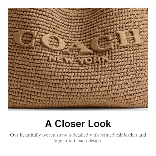 Image of COACH Brooklyn Shoulder Bag 28 in Straw