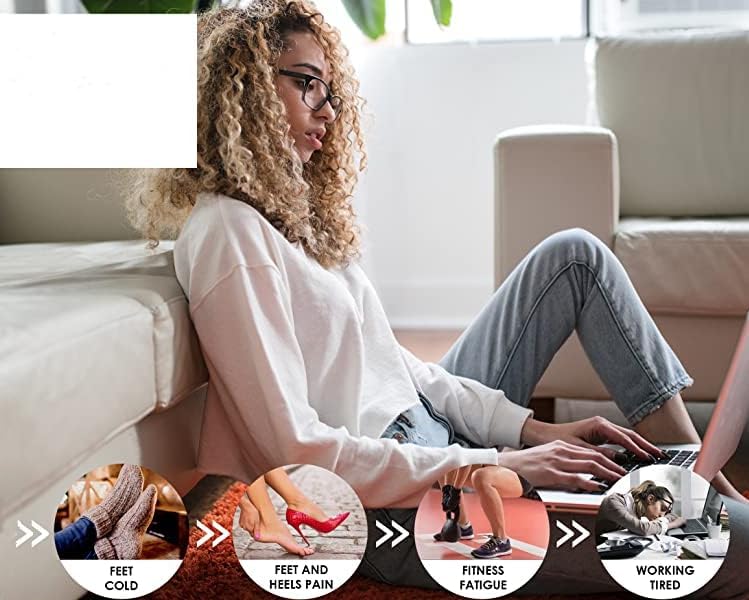 Miniatura 6 de Masaje, cojín de masaje, masaje de tejido profundo, promueve la circulación sistemática, mejora la calidad del sueño, 8 modos y 19 niveles de