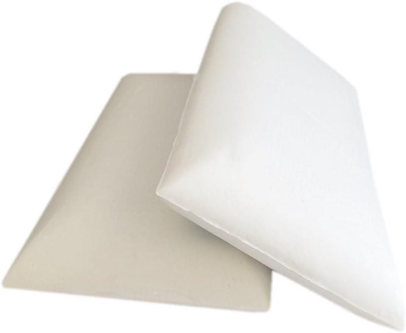 Dogbed4less 2X Solid Luxurious Memory Foam Queen Bed Pillows with Cream Down Alternative Cover Cases