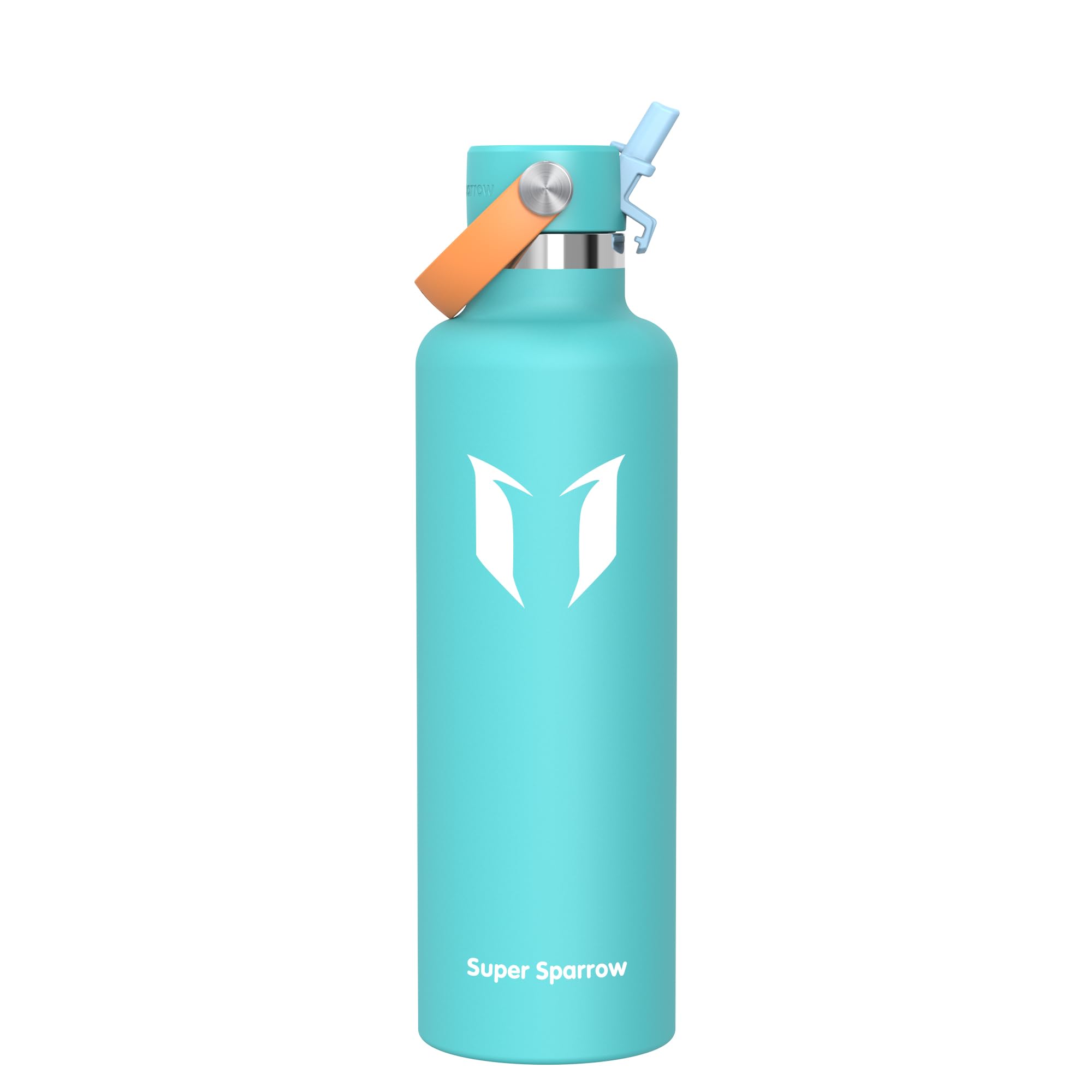 Super Sparrow Borraccia Termica, Acciaio Inox Bottiglia Termica - 350ml, 500ml, 750ml, 1L - Senza BPA Borracce, Borraccia Bambini per Scuola, Sport, Campeggio, Yoga, Palestra, Ciclismo