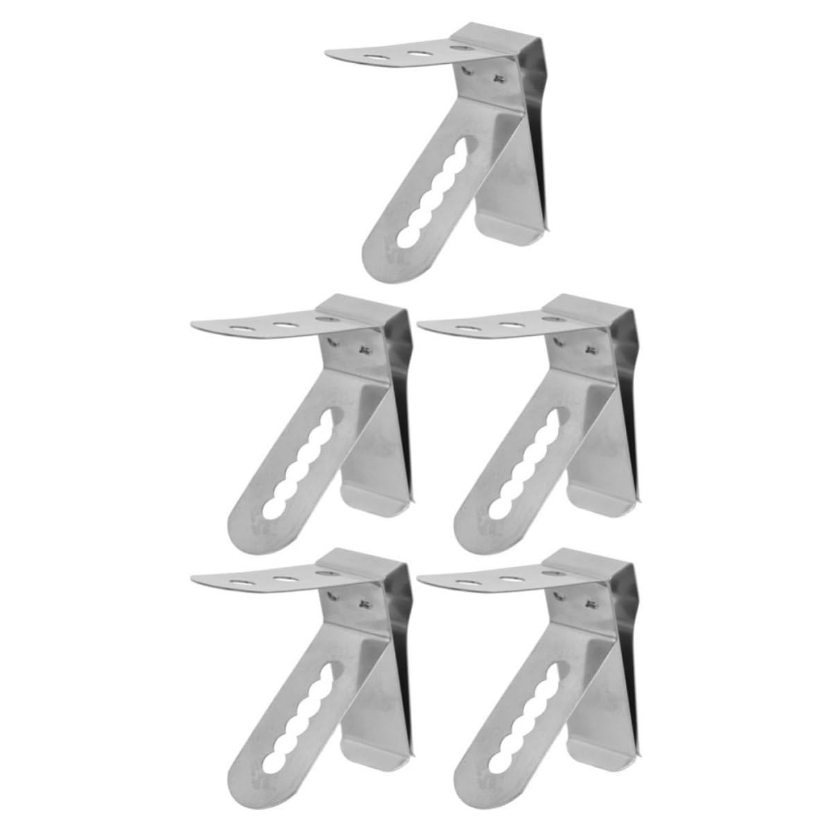 Thermometer Probe Clip Holder Precise Temperature Readings 5pcs Stainless Steel Multifunctional Design for Suitable for Coffee Cups Candy Making and Fryer Use