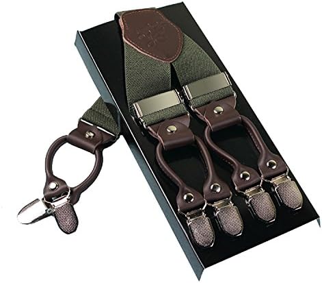KANGDAI Mens Braces Y Style Braces One Size Adjustable Suspenders Trouser Braces Salopette Braces Strong Metal Clips Mens Braces
