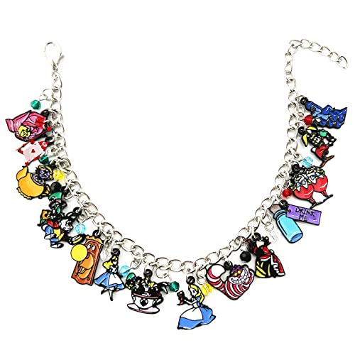 Alice Wonderlnd Bracelet Charm Alices Bracelet Gifts for Woman2