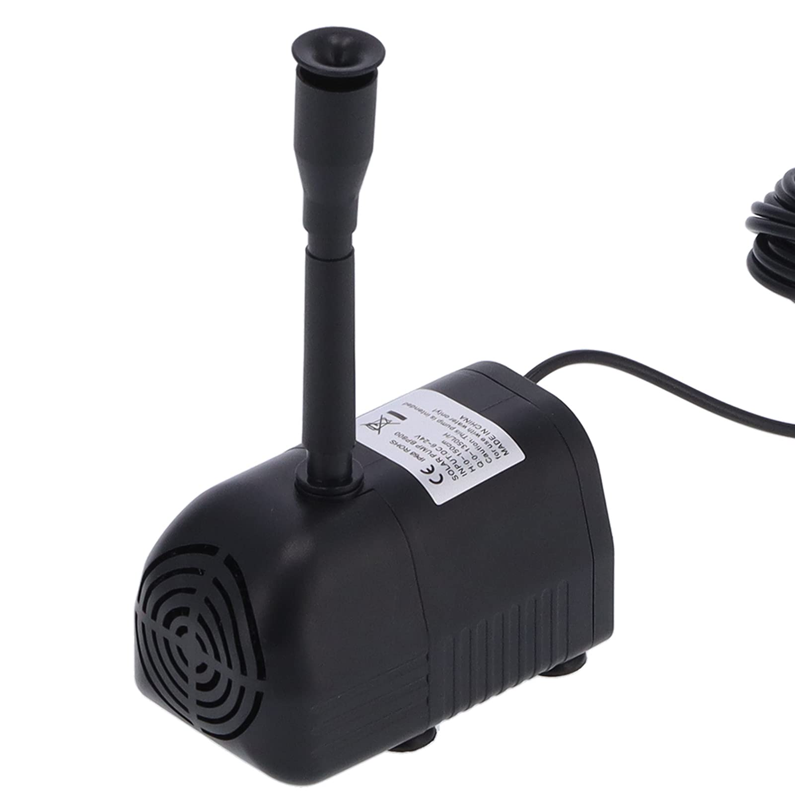 Bomba de agua solar de 17 V/10 W, fuente eficiente y respetuosa con el medio ambiente, sin enchufe, para estanque de peces y acuario, material ABS