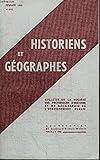 HISTORIENS ET GEOGRAPHES N°216 - La télévision et l\'Histoire, présentation des programmes d\'Histoire et de Géographie, classes de 2e, 1re et terminale, ...