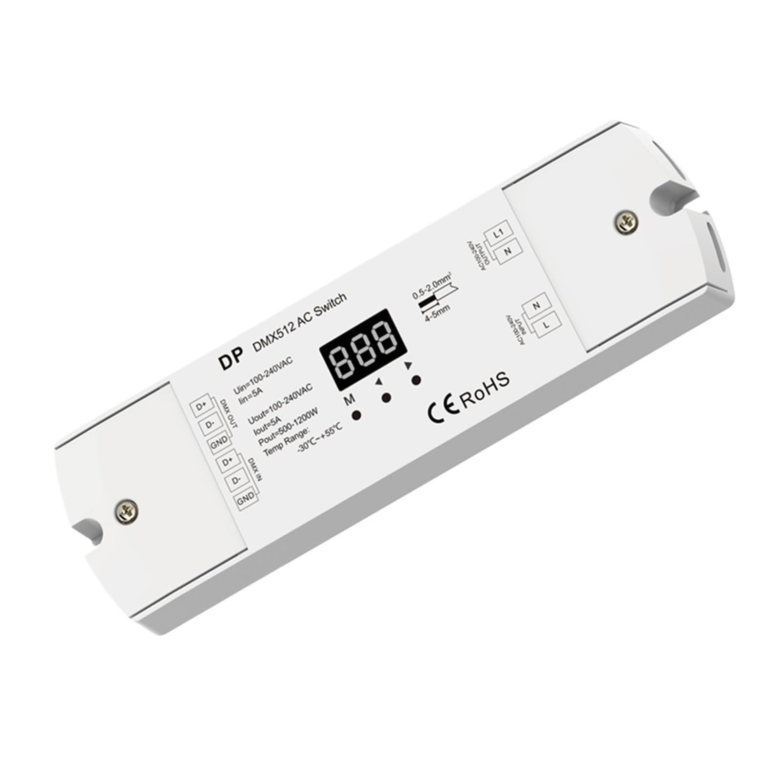 Interruptor DMX512 AC para crear ambientes de iluminación LED en eventos y salones