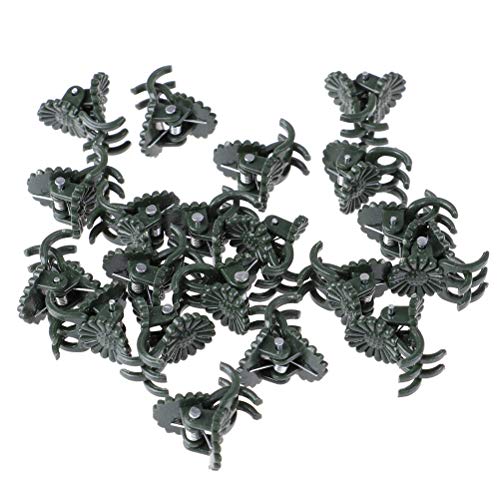 ADFEN 100Pcs Plant Support Fix Clips Orchid Stem Vine Flowers Tied Branch Clamping