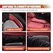 2PCS Car Elbow Pads, Memory Foam Car Center Console Cushion Pad for Knee Leg Elbow, Soft Leather Car Door Armrest Pad for Comfortable Support, Universal Arm Rest Pillow for Most Vehicles (Black)