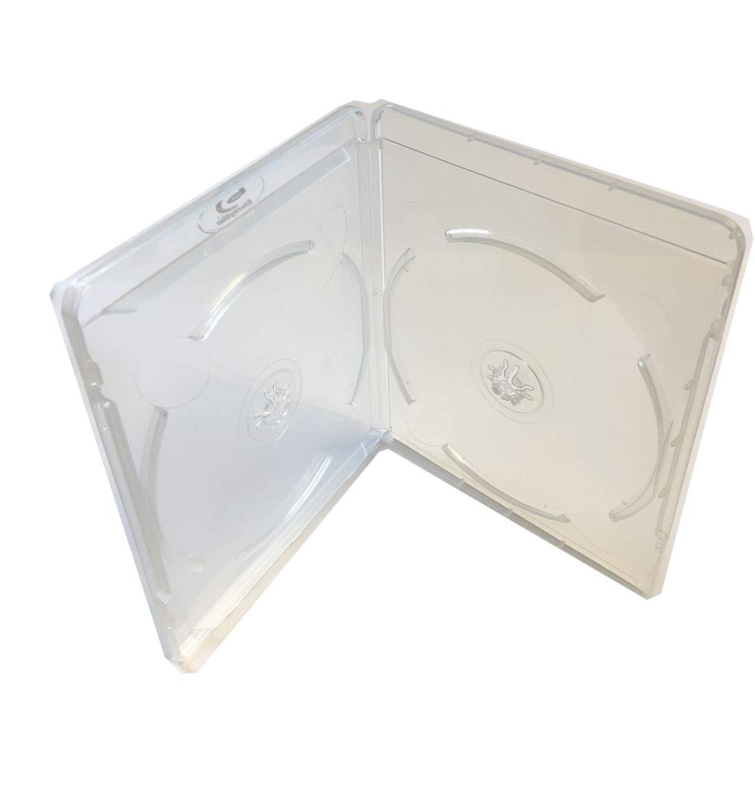 MegaDisc New 2 Blu Ray Replacement Clear case 11mm Double Discs Holder