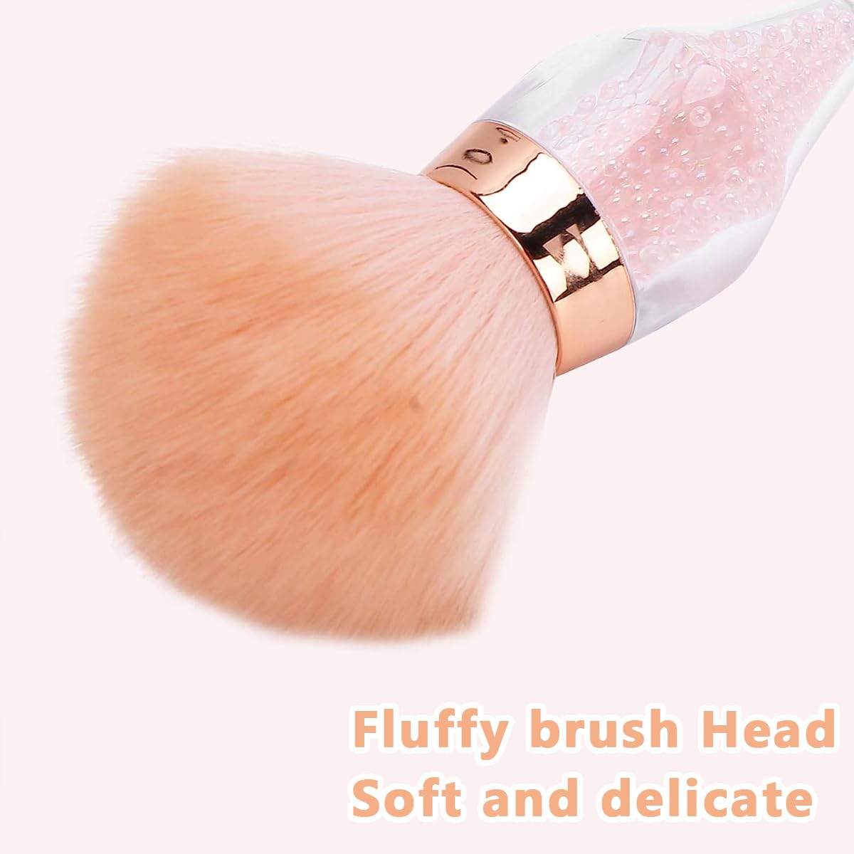 MAYCREATE Large Powder Brush, Fluffy Bendable Handle for Face Makeup 4