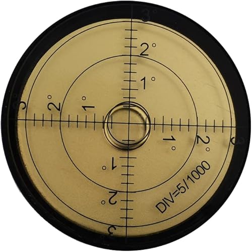 Miniatura 4 de Caja de aluminio de burbuja horizontal de alta precisión Bullseye Spirit Bubble Nivel de superficie Inclinómetros redondos para instrumentos de