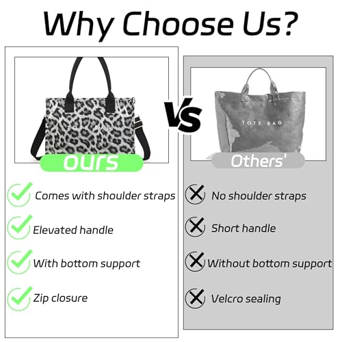 Image of GISMTR PVC Tote Bag for Women Large Letters Print Hobo Handbags Kraft Paper Shoulder Bag with Strap for Work Travel