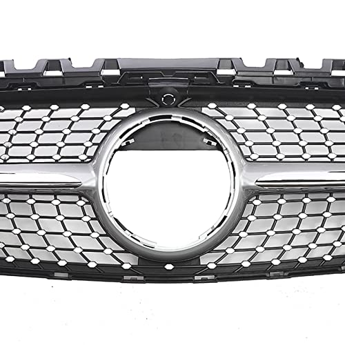 Grille de course Benz W247 Classe B style diamant argenté éclatant pour capot