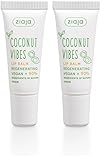 COCONUT & ORANGE VIBES | Bálsamo Labial Regenerador | 90% Ingredientes Naturales | Nutre y Suaviza | Aceite de Coco Orgánico y Manteca de Karité de ZIAJA (Paquete de 2)