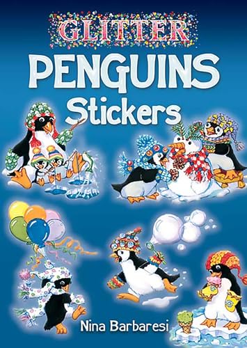 Glitter Penguins Stickers