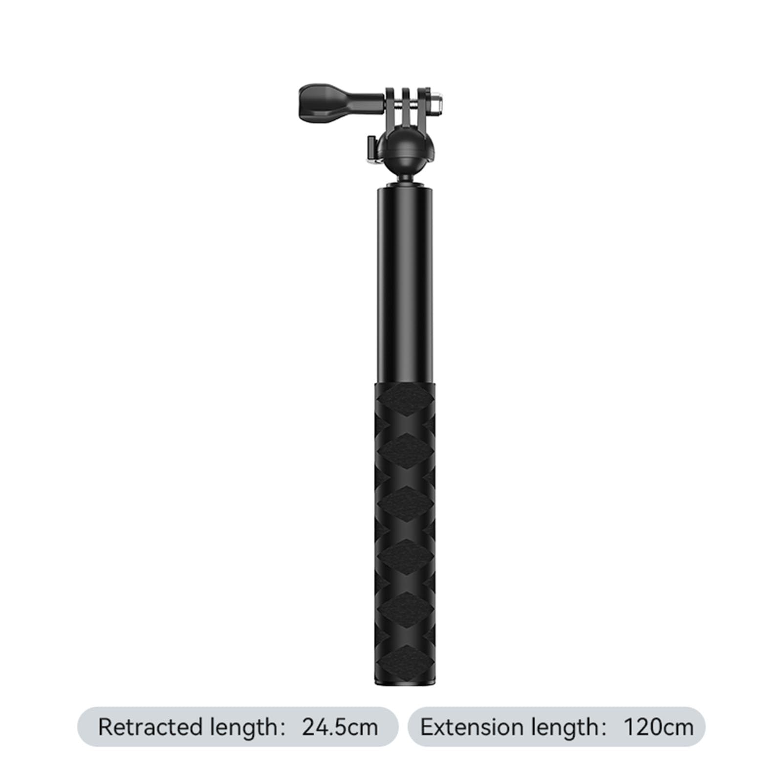 70cm/120cm Ball Head Selfie Stick Extension Monopod Stick for DJI/Insta360 Series Sports Camera Accessories (120cm Selfie Stick?Three Claws Model?)