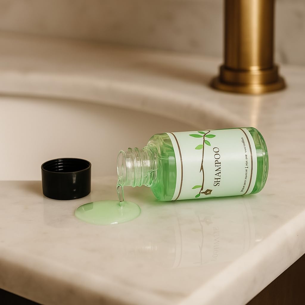 Purely Serene Hotel Shampoo 20ml Bottles Pack of 100 | Mini Travel Size | Individually Packed Guest Amenities for Hotels, Resorts, PG, Airbnb 4