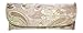 Asian Silk Brocade Style Semi-Hard Eyeglass Case Front Closure Pink Champagne