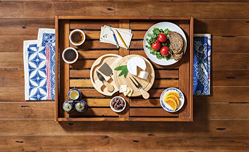 Toscana - A Picnic Time Brand Brie Cheese Board And Knife Set, Charcuterie Tray, Wood Cutting Block, One Size, (Parawood) #TOP1