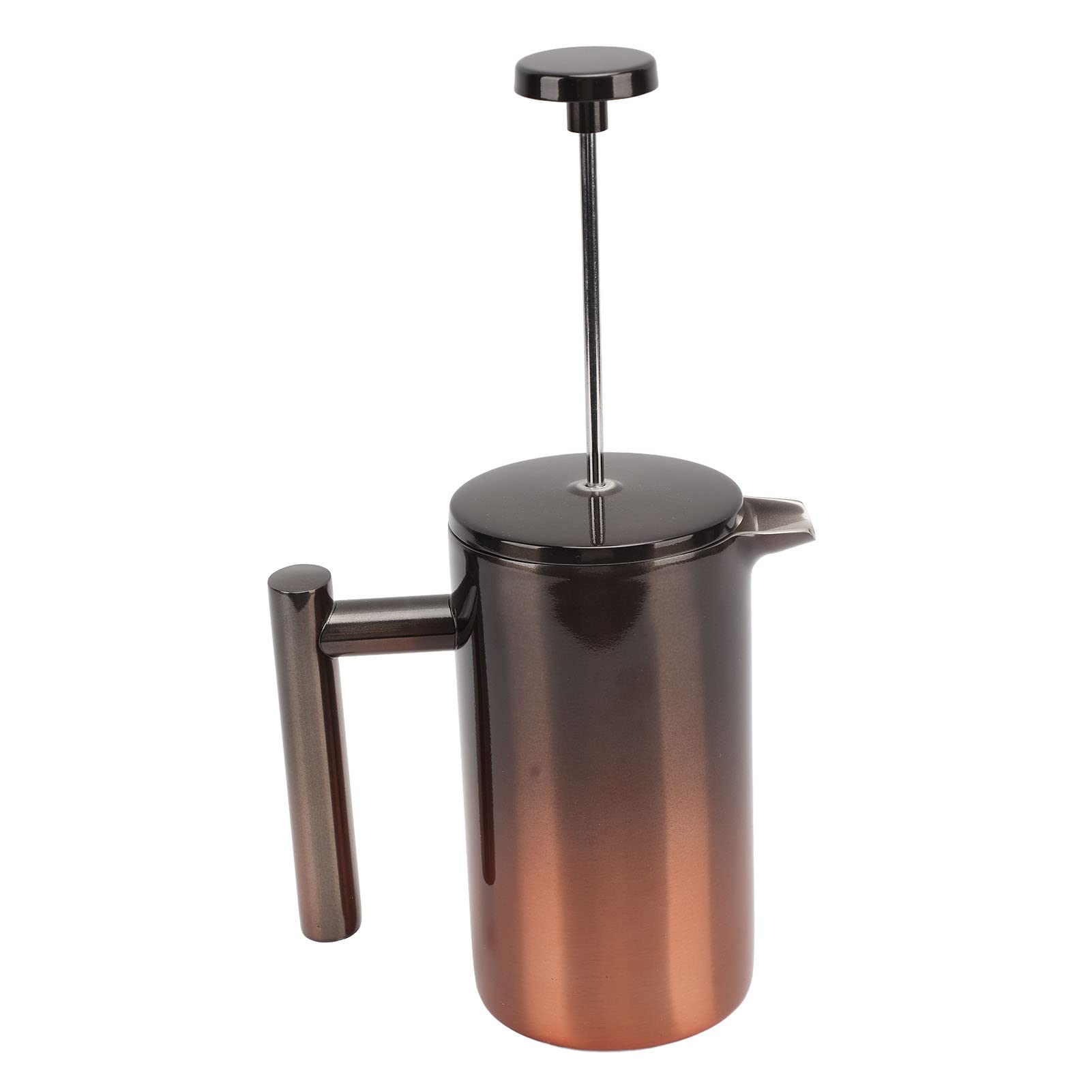 Cafetera De Prensa Francesa, Prensa De Café Con Aislamiento De Acero Inoxidable 304, Cafetera De Prensa Francesa Con Filtro Rampa De Gradiente De Acero Inoxidable De Doble Capa(800ML)