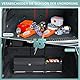 XCF Auto Kofferraum Organizer mit Deckel – 2-in-1 Modulares XXL-Aufbewahrungsbox, Multifunktionaler Kofferraumtasche aus Leder, ABS-Verstärkung, Push-Pull-Griff für SUV (92x29x31cm, Schwarz)