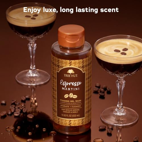 Image of Tree Hut Espresso Martini Foaming Body Wash, 18 Fl Oz