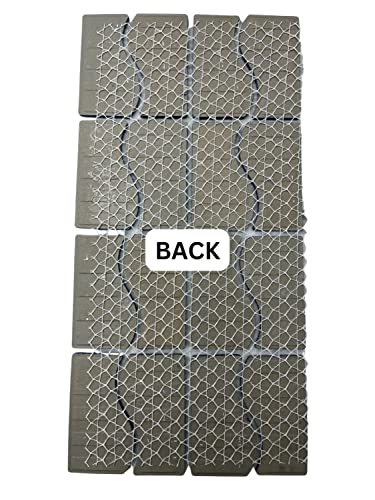 Tenedos Navy Ocean Blue Wavy Porcelain Lineup Border Pool Wall Floor Tile Backsplash On 6X12 Mesh Mounted Easy Installation For Bathroom thumb #4