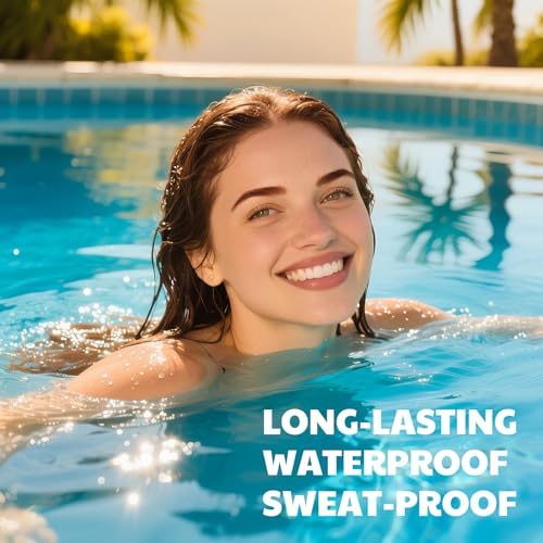 Tattoo Eyebrow Gel Easy Peel Off, Waterproof & Long-Wearing Brow Gel for Women Makeup, Easy Application for Fuller & Defined Looking Brows (02 Light Brown) — view 3