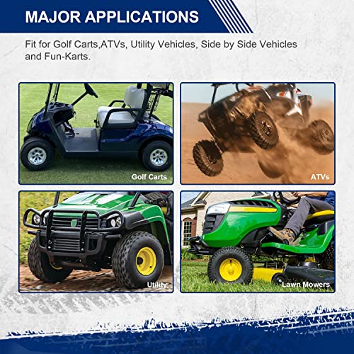 Maxauto 22X11.00-10 Lawn Mower Tires, 22X11X10 Golf Cart Tires, 22X11-10 Nhs Tires, Hilly Terrian Vehicle Tire With 15.8Mm Tread Depth, 4Ply Tubeless, Set Of 2 #TOP5