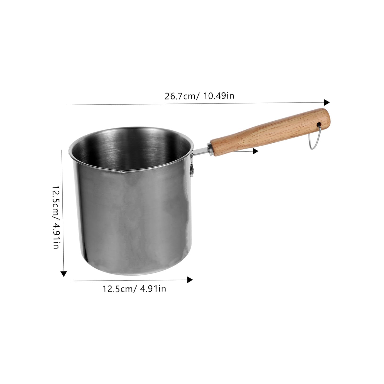 GLEAVI Mini Deep Fryer Pot Strainer Small Deep Fryer Stainless Steel Frying Pot