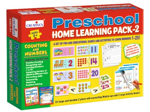 Image of Creative's Preschool Home Learning Pack-2| Counting & Numbers | Early Leaner Puzzles for Kids | Pre-School Learning Game for Kids | Activity Educational Games | Ages -3 Years