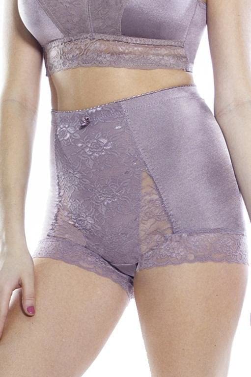 Image of Rhonda Shear Pin-Up Girl Lace Control Panty, Floral Lace, Light Tummy Control