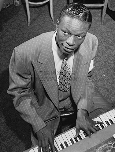 VINTAGE PHOTO PORTRAIT LEGENDARY MUSICIAN NAT KING COLE POSTER PRINT BB12389B by QUALITY FINE ART PRINTS