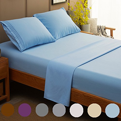 SONORO KATE Bed Sheet Set Super Soft Microfiber 1800 Thread Count Luxury Egyptian