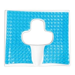 Anti Bedsore Cushion, Breathe Freely Fiber Material Bedsore Cushions for Butt, T Shaped Opening Triangular Slope Design Anti Decubitus Cushion for Elderly, Bedridden, Disabled