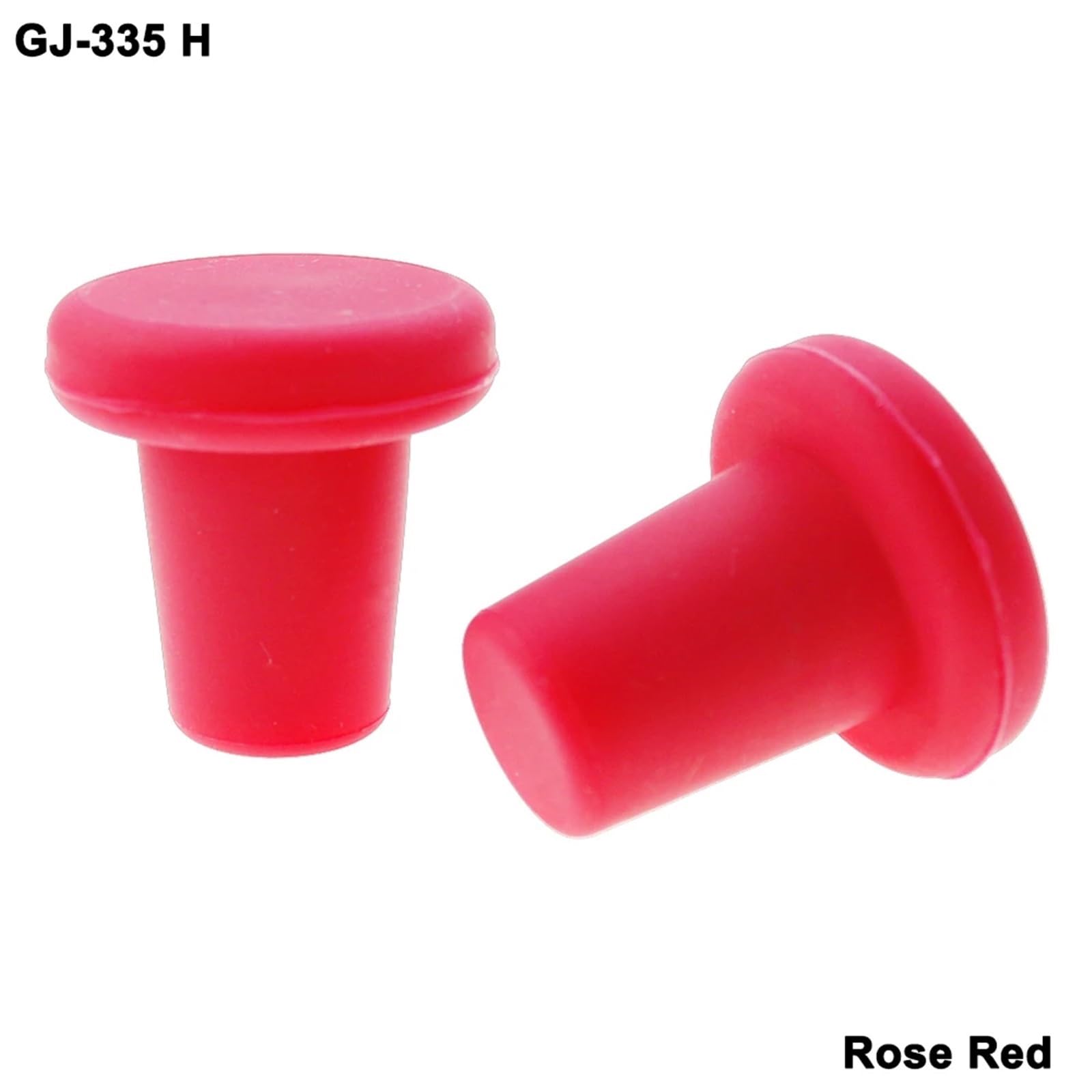 Tappo di Bottiglia in Silicone Alimentare da 10 Pezzi per | Condimento riutilizzabile con tappo in gomma universale sigillante a prova di perdite(H Rose Red 17.5G)