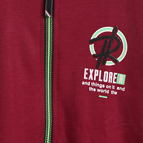 Image of Alan Jones Clothing Printed Cotton Hooded Sweatshirt for Boys